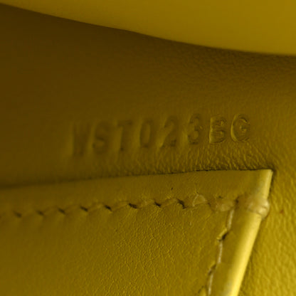 Hermes Swift Horseshoe Kelly Pochette Clutch Black Lime 7 of 12