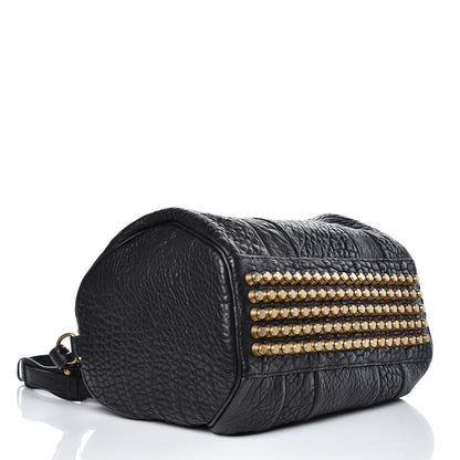 Alexander Wang Pebbled Lambskin Rocco Black Antique Brass Hardware 4 of 11