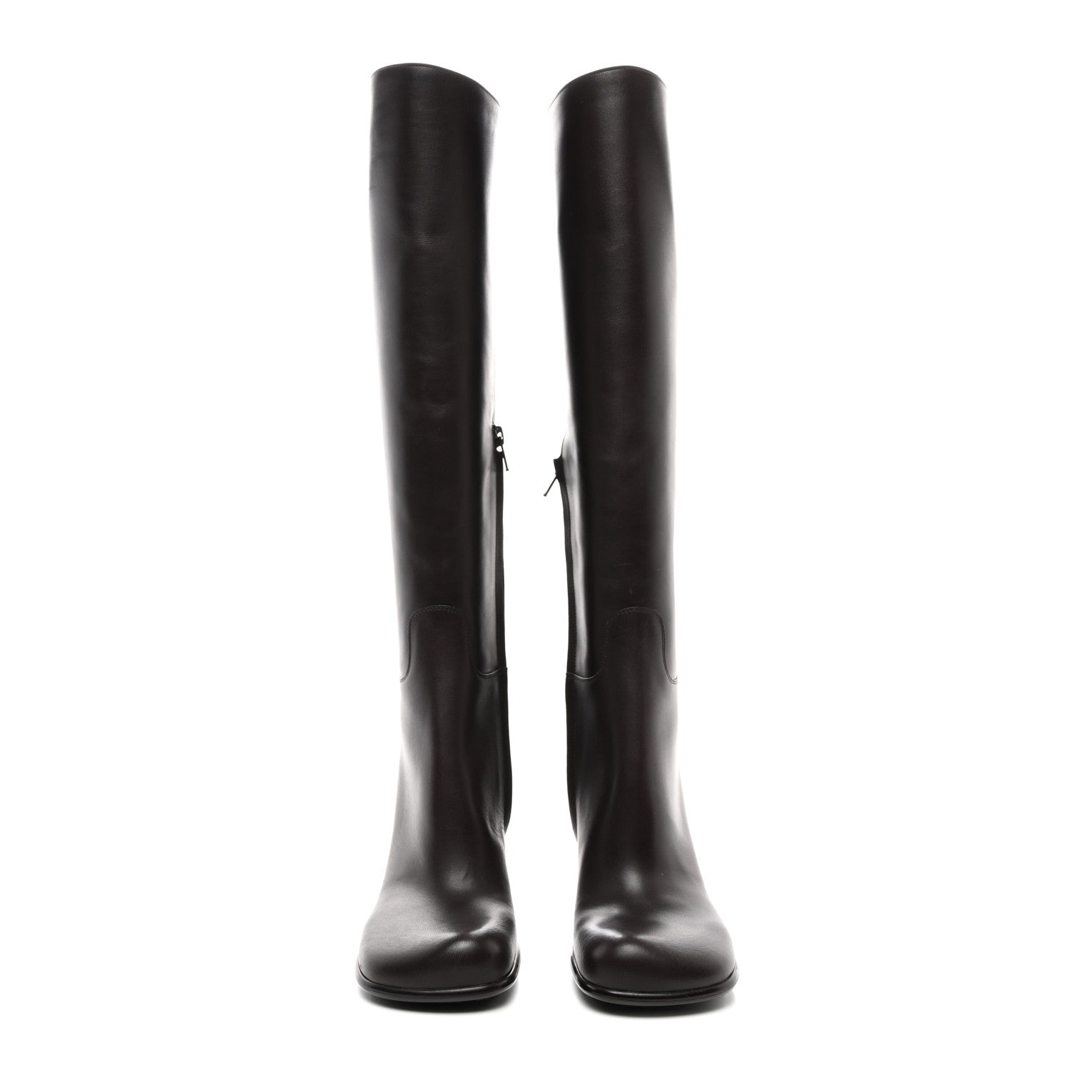 Bottega Veneta Calfskin Storm Knee High Boots 35 Fondant 2 of 17