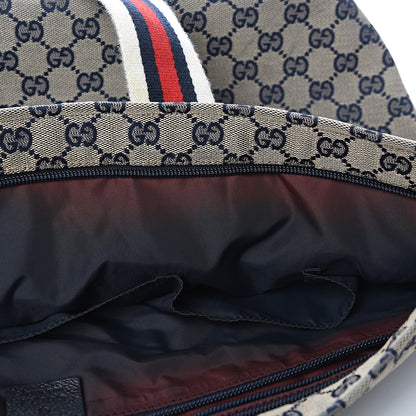 Gucci Monogram Web Large Diaper Tote Navy 8 of 13