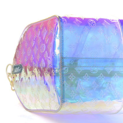 Louis Vuitton PVC Monogram Keepall Bandouliere 50 Iridescent Prism 7 of 11
