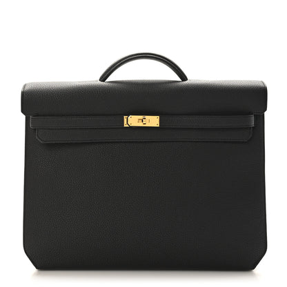 Hermes Togo Kelly Depeches 36 Black 1 of 9