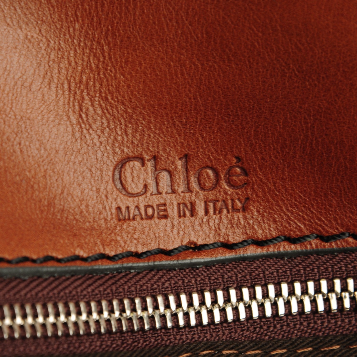 Chloe Calfskin Edith Dome Bowler Muscade 6 of 8