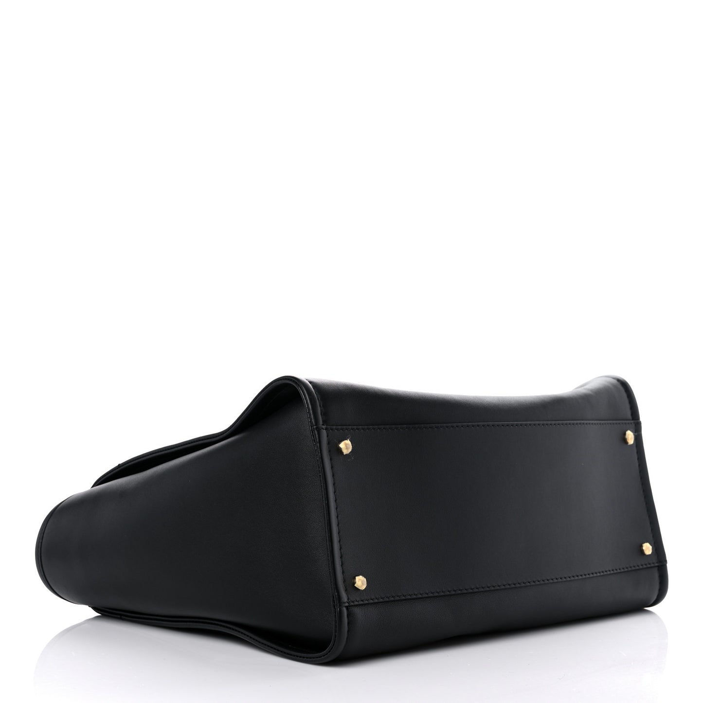 Calfskin Medium Deauville Tote Black Multicolor
