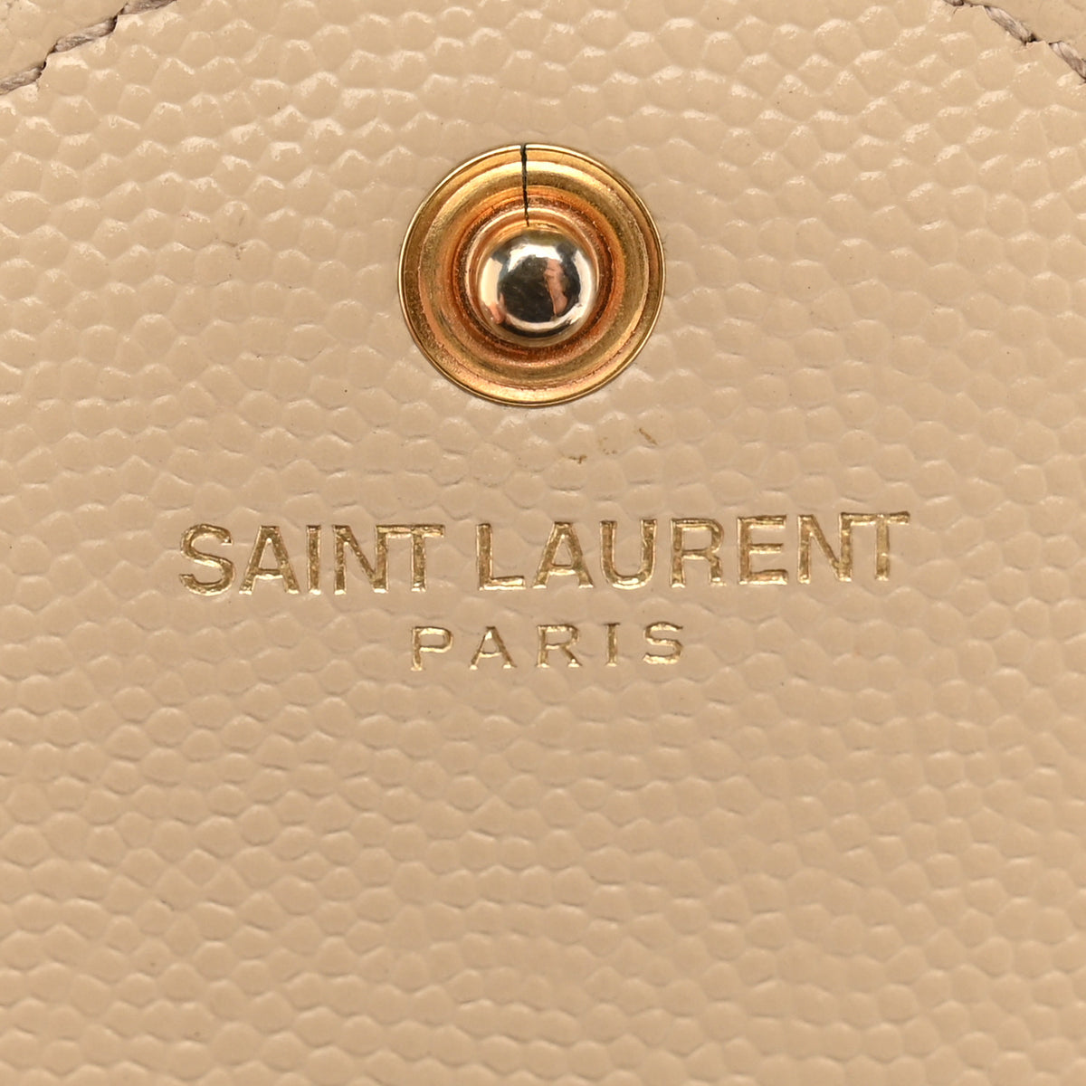 Grain De Poudre Matelasse Chevron Monogram Chain Wallet Nude Powder