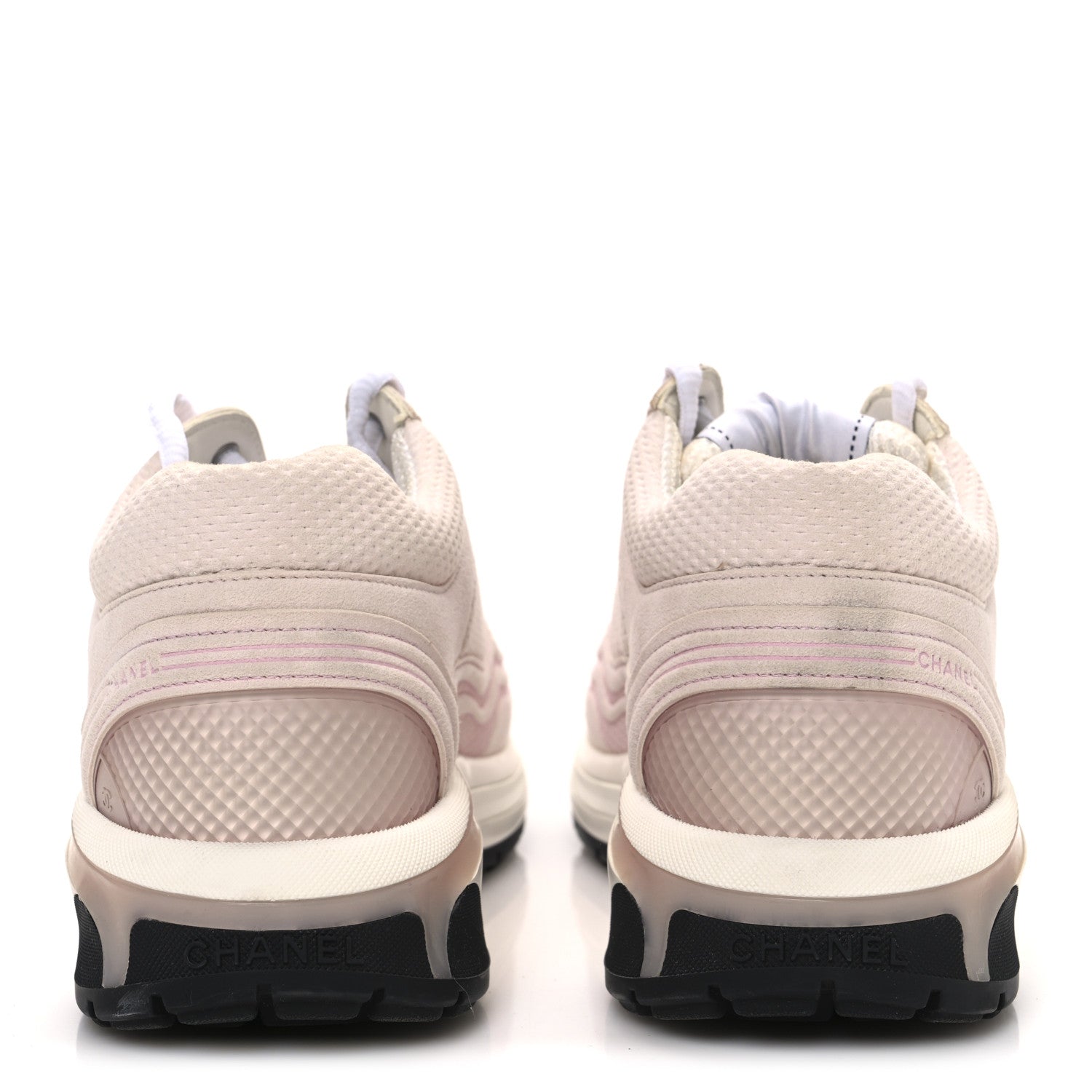 Chanel Fabric CC Womens Sneakers 36.5 Light Pink 6 of 10