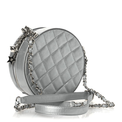 Chanel Metallic Glazed Calfskin Round As Earth Evening Bag Silver 3 of 14