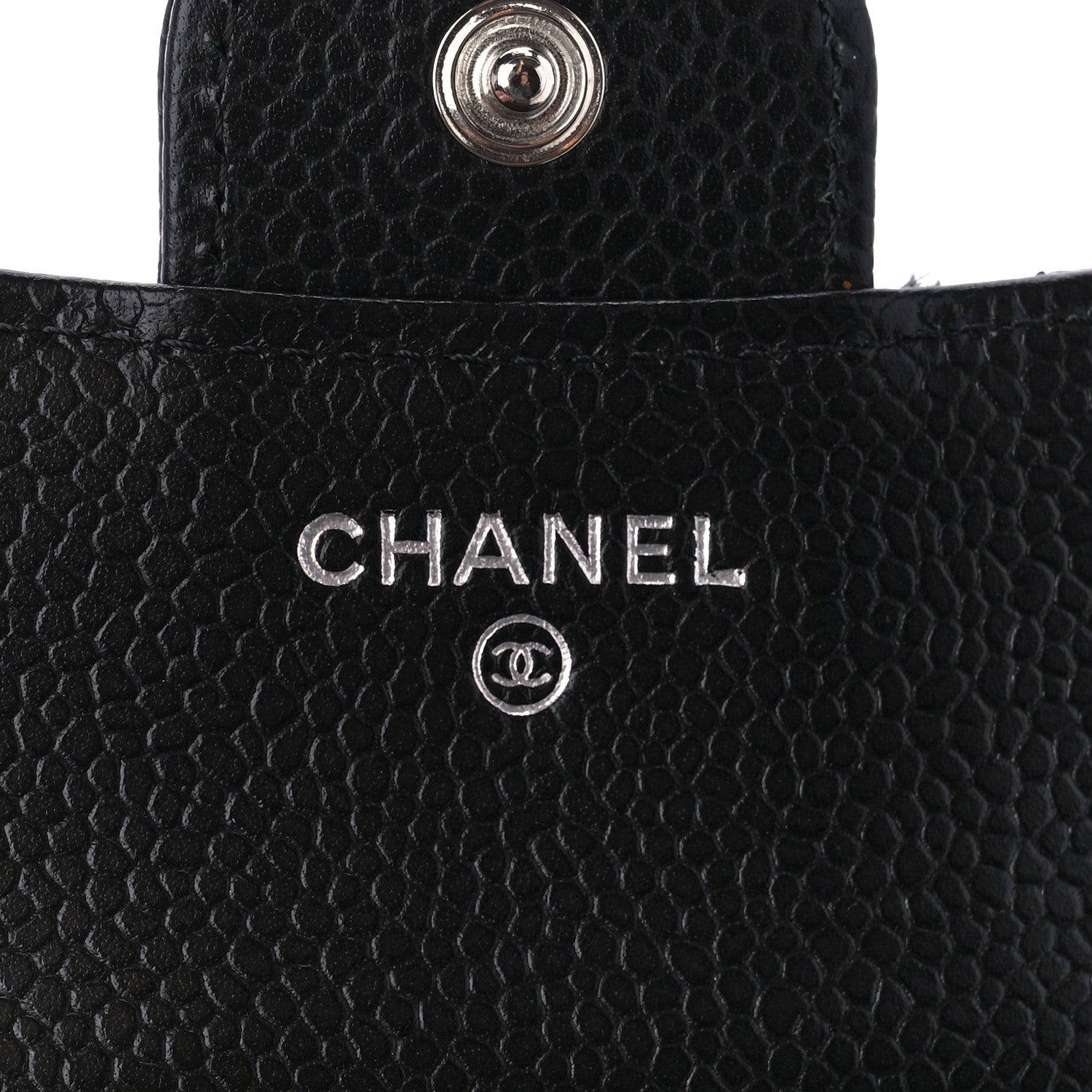 Chanel Caviar Quilted Compact Flap Wallet Black 7 of 13
