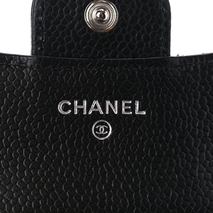 Chanel Caviar Quilted Compact Flap Wallet Black 7 of 13