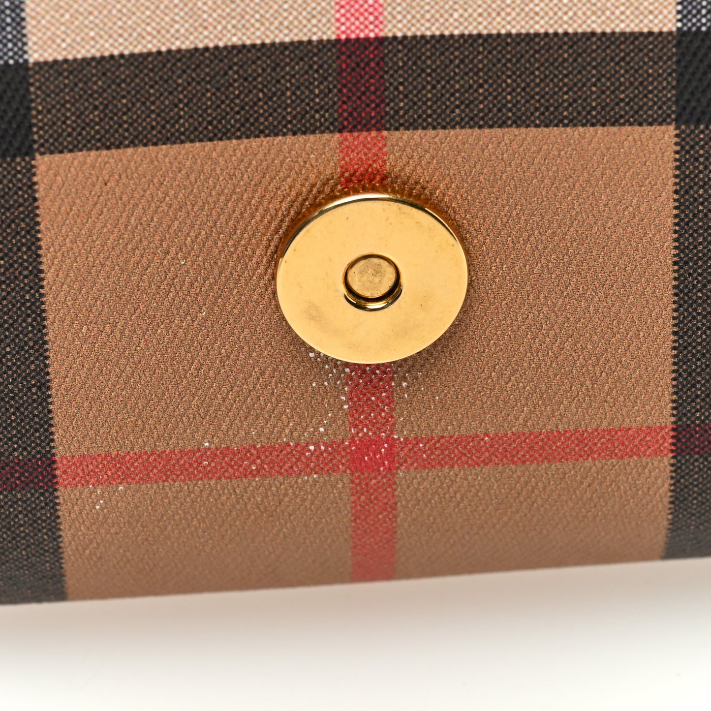 Vintage Check Henley Wallet On Chain Black