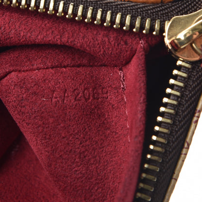 Louis Vuitton Damier Ebene Trunks Labels Pochette Milla MM 7 of 8