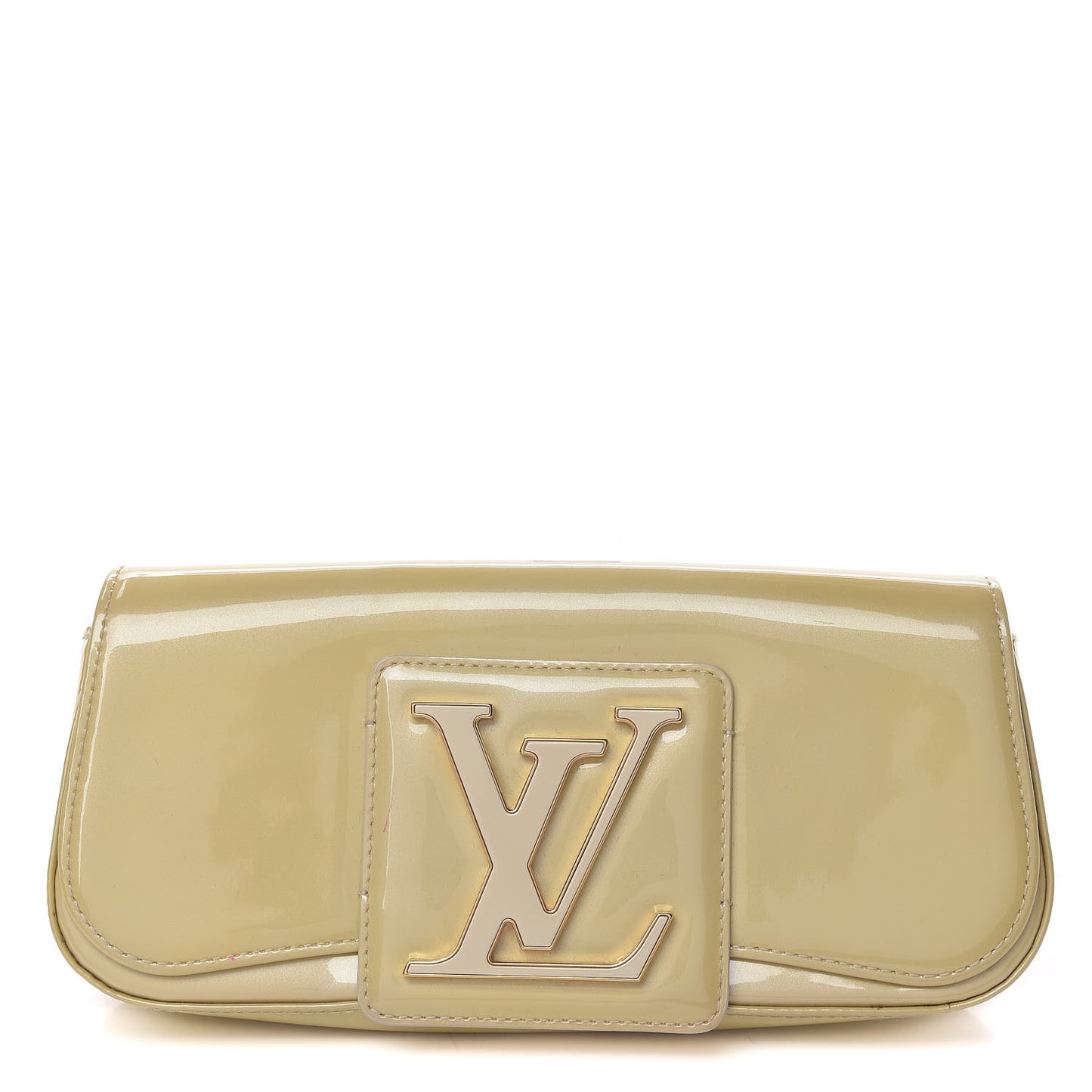 Patent Sobe Clutch Blanc Corail