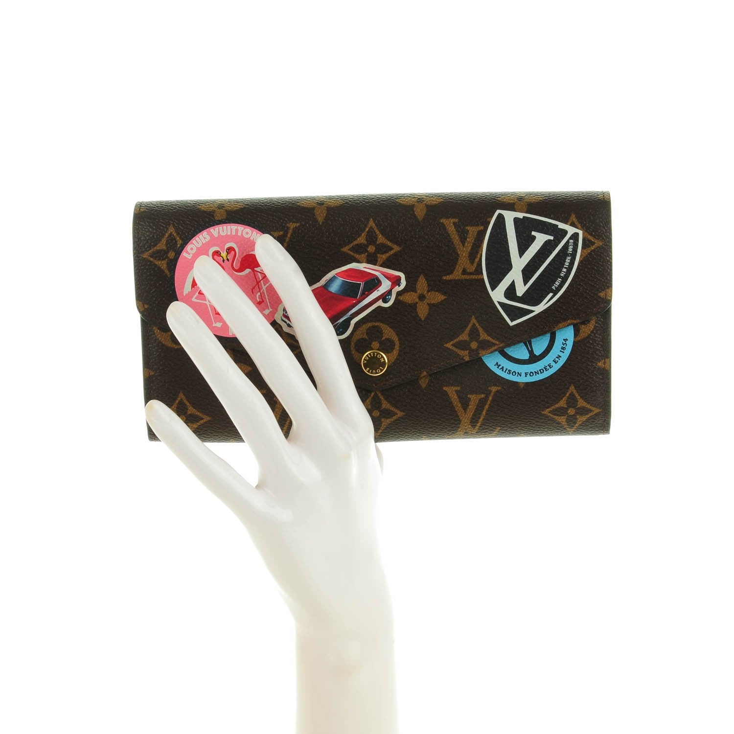 Louis Vuitton Monogram World Tour Sarah Wallet 2 of 6