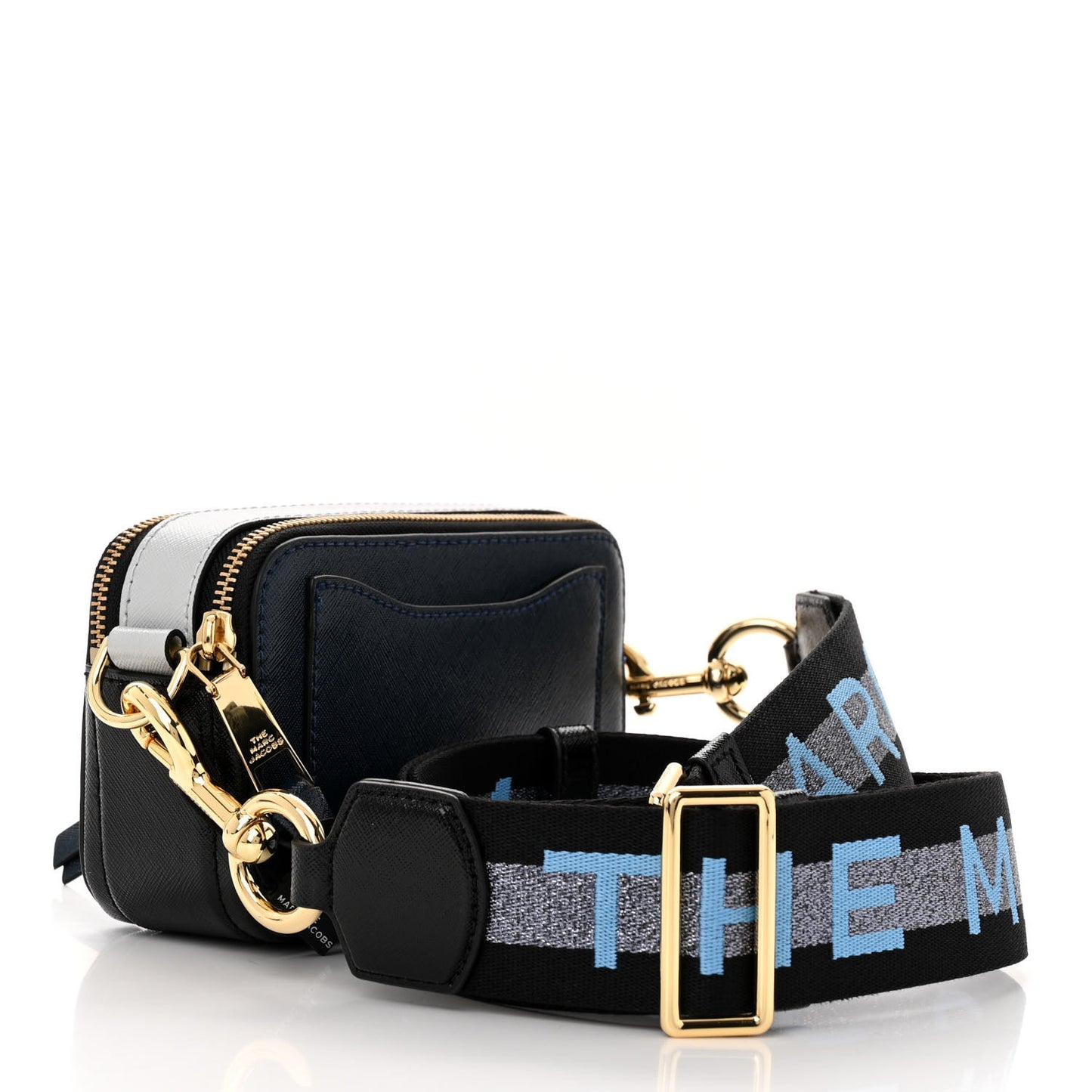 Saffiano Small Snapshot Camera Bag Blue Sea