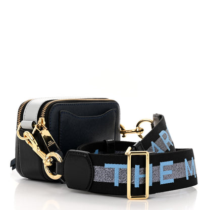 Marc Jacobs Saffiano Small Snapshot Camera Bag Blue Sea 3 of 12