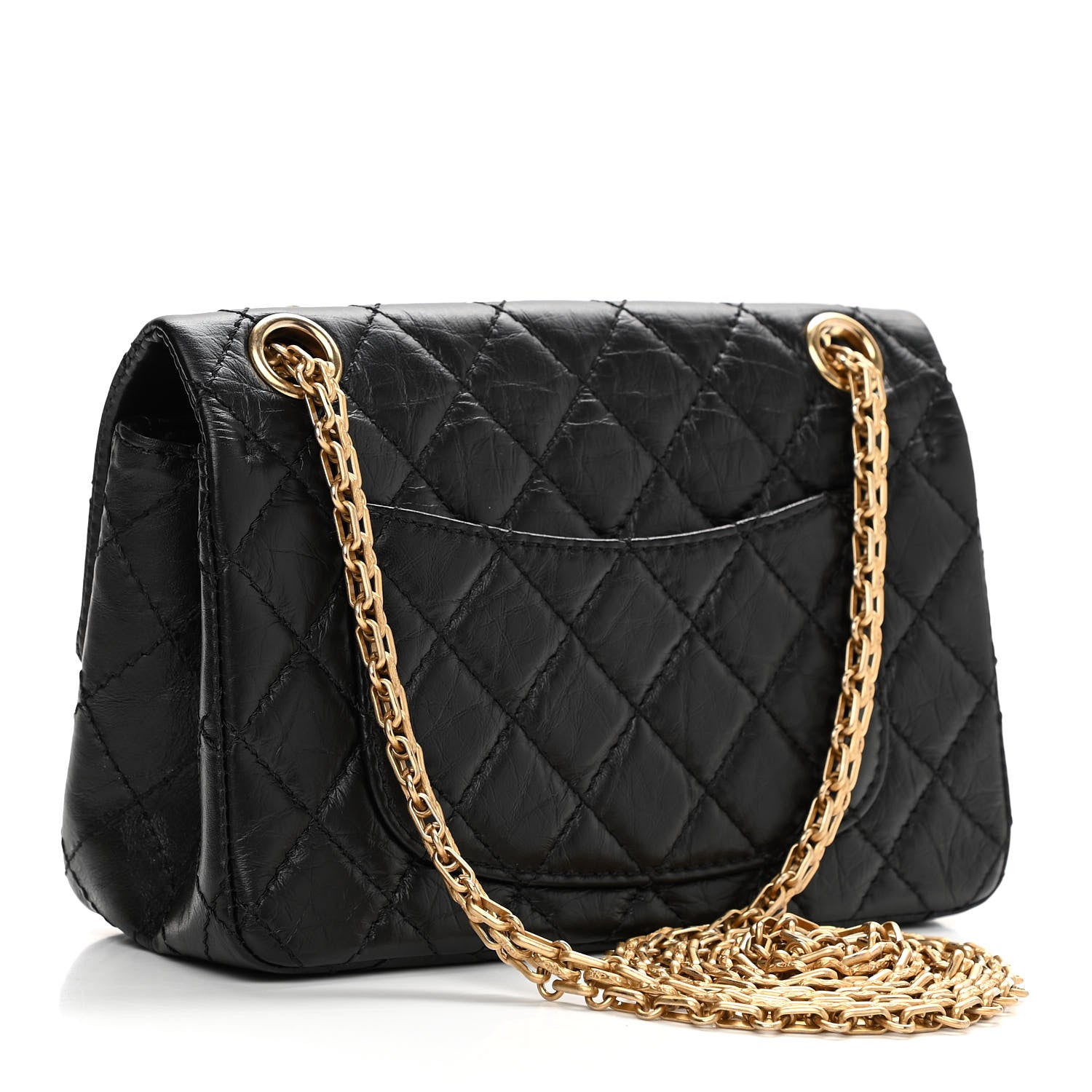 Chanel Aged Calfskin Quilted 2.55 Reissue Mini Flap Black 3 of 11