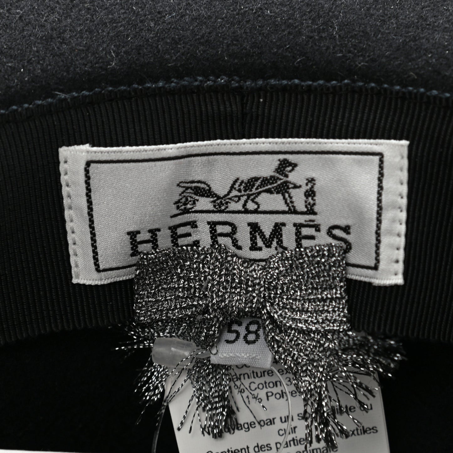 Rabbit Felt Betty Hat 58 Black