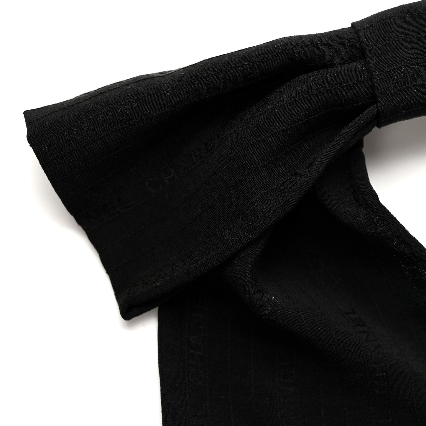 Silk Bow Hair Clip Black