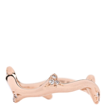 Christian Dior 18K Rose Gold Diamond Bois de Rose Ring 47 4.25 1 of 5