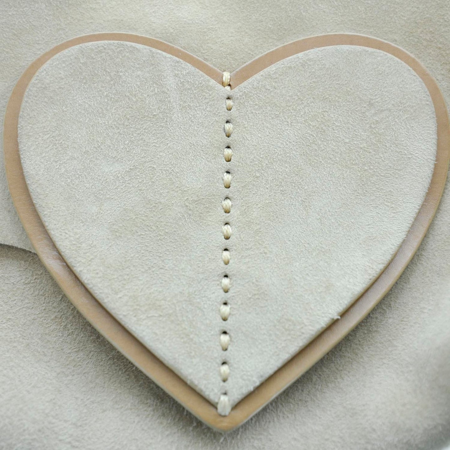 Suede Heart Shoulder Bag