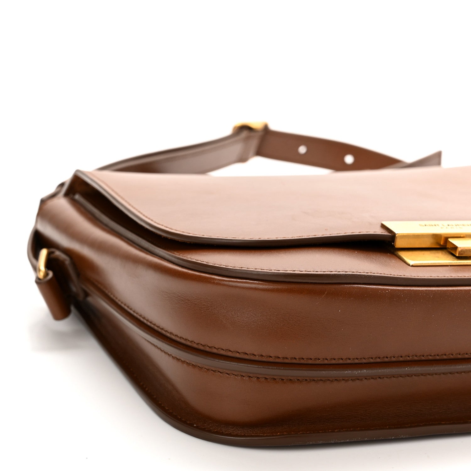 Saint Laurent Calfskin Betty Messenger Deep Moka 9 of 10
