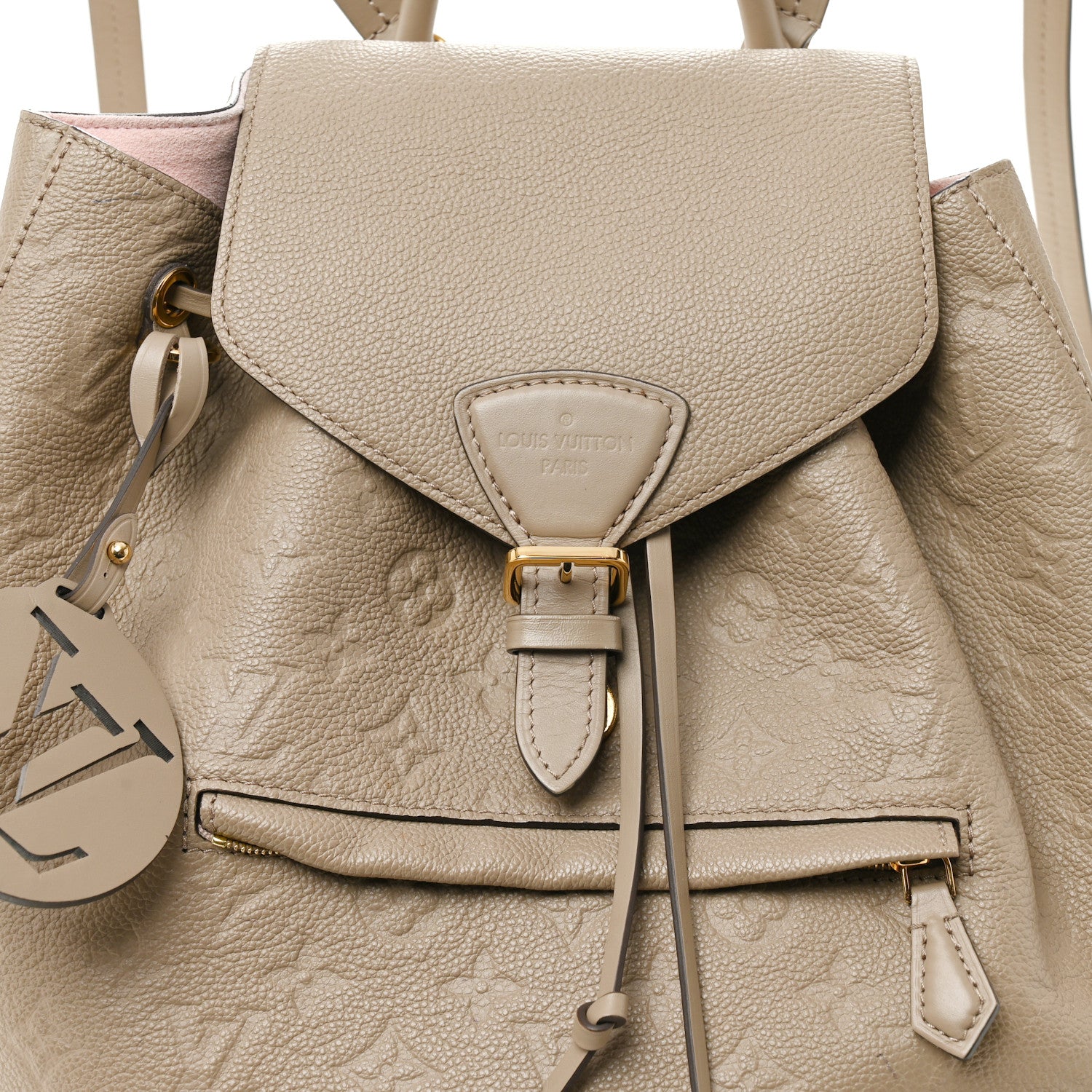 louis vuitton backpack beige Calfskin Lockme M53079 This Backpack PM model is made from Monogram Titanium coated canvas Montsouris Backpack Louis Vuitton Rucksack