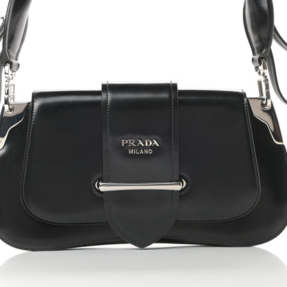 Prada Spazzolato Sidonie Shoulder Bag Black 8 of 15