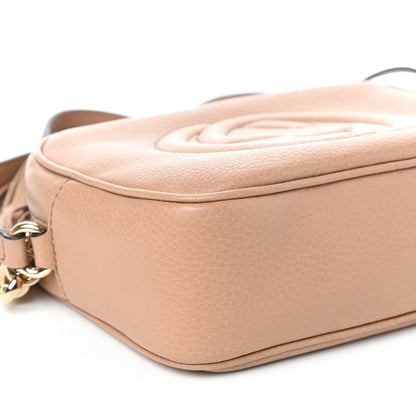 Gucci Pebbled Calfskin Small Soho Disco Bag Rose Beige 8 of 9