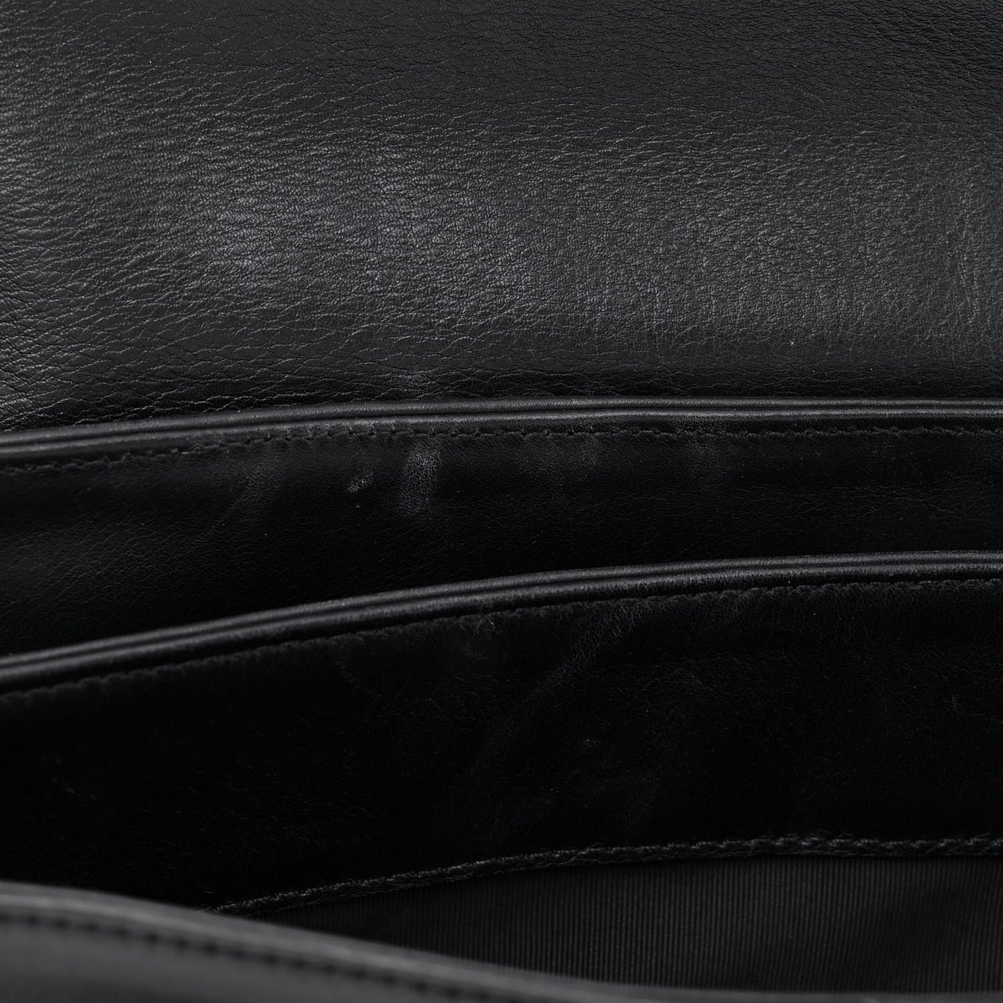 Calfskin Large Flap Tote Black