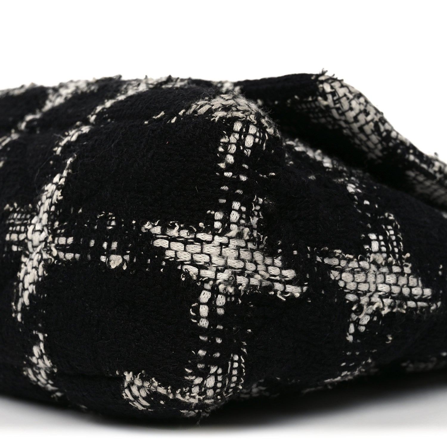 Chanel Tweed Quilted Maxi Chanel 19 Flap Black White 9 of 10