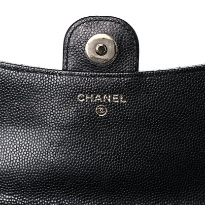 Chanel Caviar Quilted Flap Phone Holder With Chain Black 7 of 12