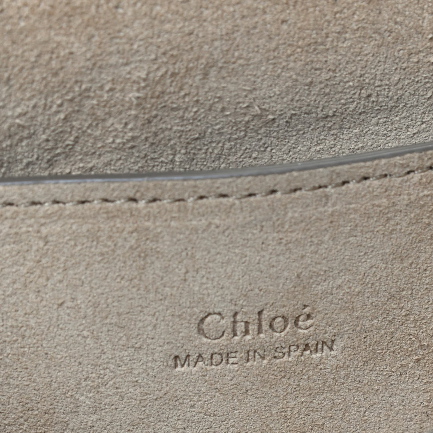 Suede Calfskin Small Faye Shoulder Bag Motty Grey