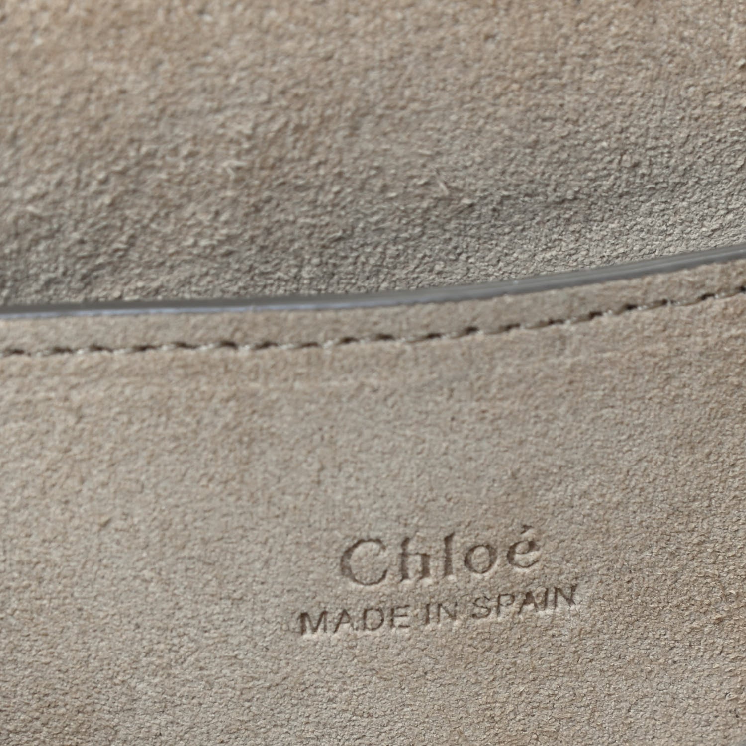 Chloe Suede Calfskin Small Faye Shoulder Bag Motty Grey 6 of 9