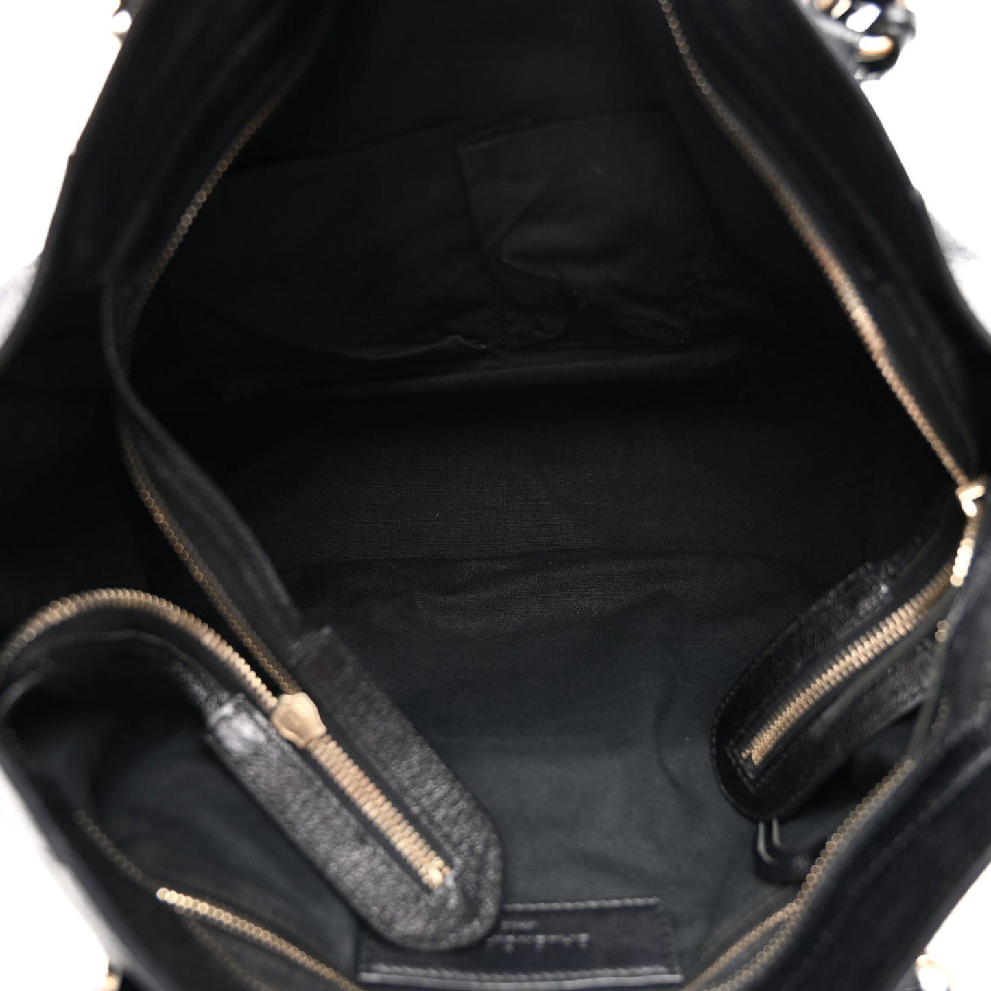 Chevre Gold Metallic Edge Hardware City Black