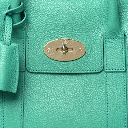 Mulberry Classic Grain Small Bayswater Satchel Aqua Green 7 of 10
