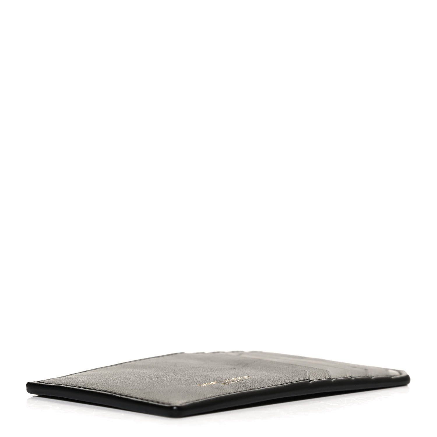 Saint Laurent Calfskin 5 Fragments Card Holder Black 4 of 9