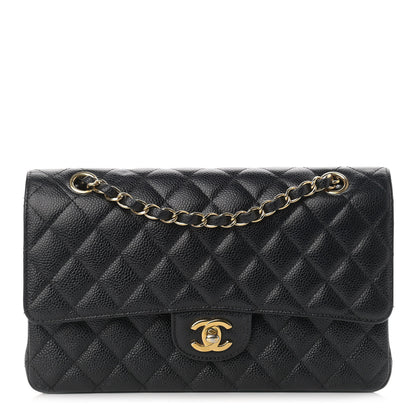 Chanel Caviar Quilted Medium Double Flap Black 1 of 13