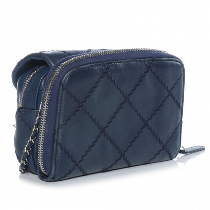 Chanel Calfskin Ultimate Stitch Mini Flap WOC Bag Navy 3 of 8