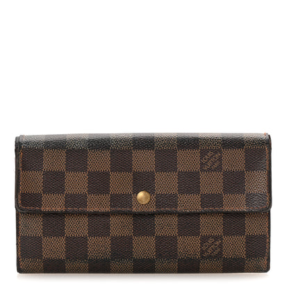 Louis Vuitton Damier Ebene Sarah Wallet 1 of 12