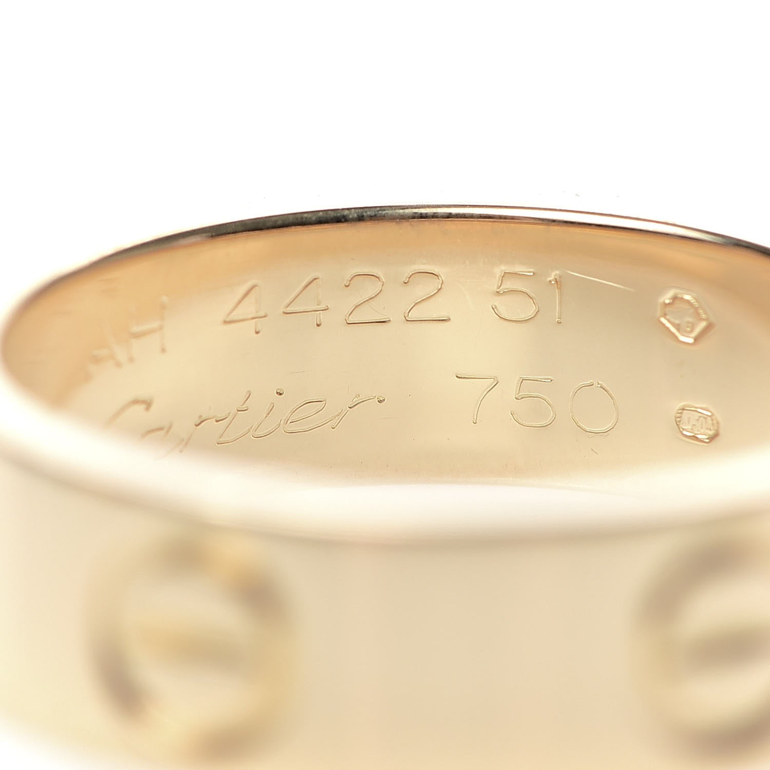 Cartier 18K Yellow Gold 5.5mm LOVE Ring 51 5.75 5 of 5