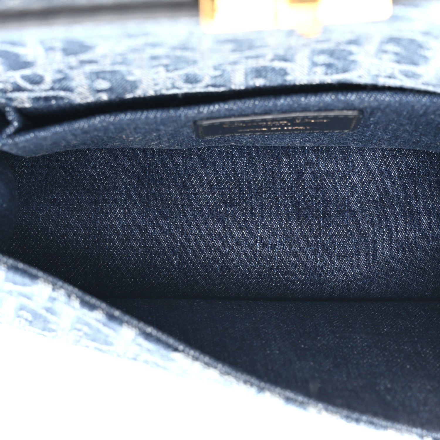 Christian Dior Denim Oblique 30 Montaigne East West Chain Flap Bag 5 of 10