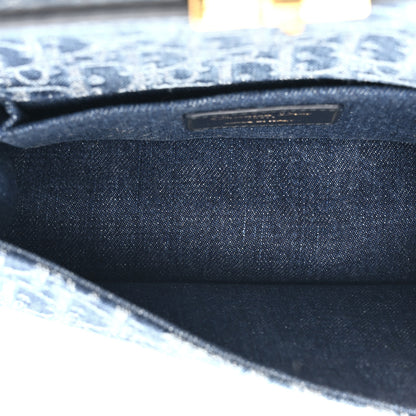 Christian Dior Denim Oblique 30 Montaigne East West Chain Flap Bag 5 of 10