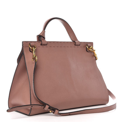 Gucci Calfskin Small GG Marmont Top Handle Bag Rosy Phard 4 of 13