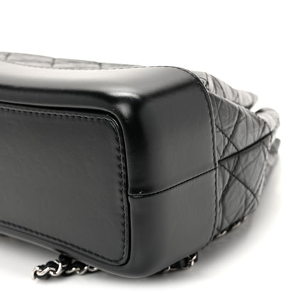 Chanel Aged Calfskin Quilted Small Gabrielle Backpack Black 10 of 11
