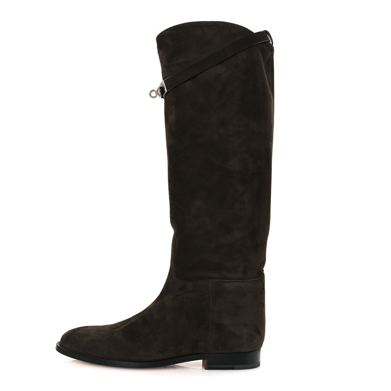 Hermes Suede Kelly Jumping Boots 39.5 Ecorce 1 of 12