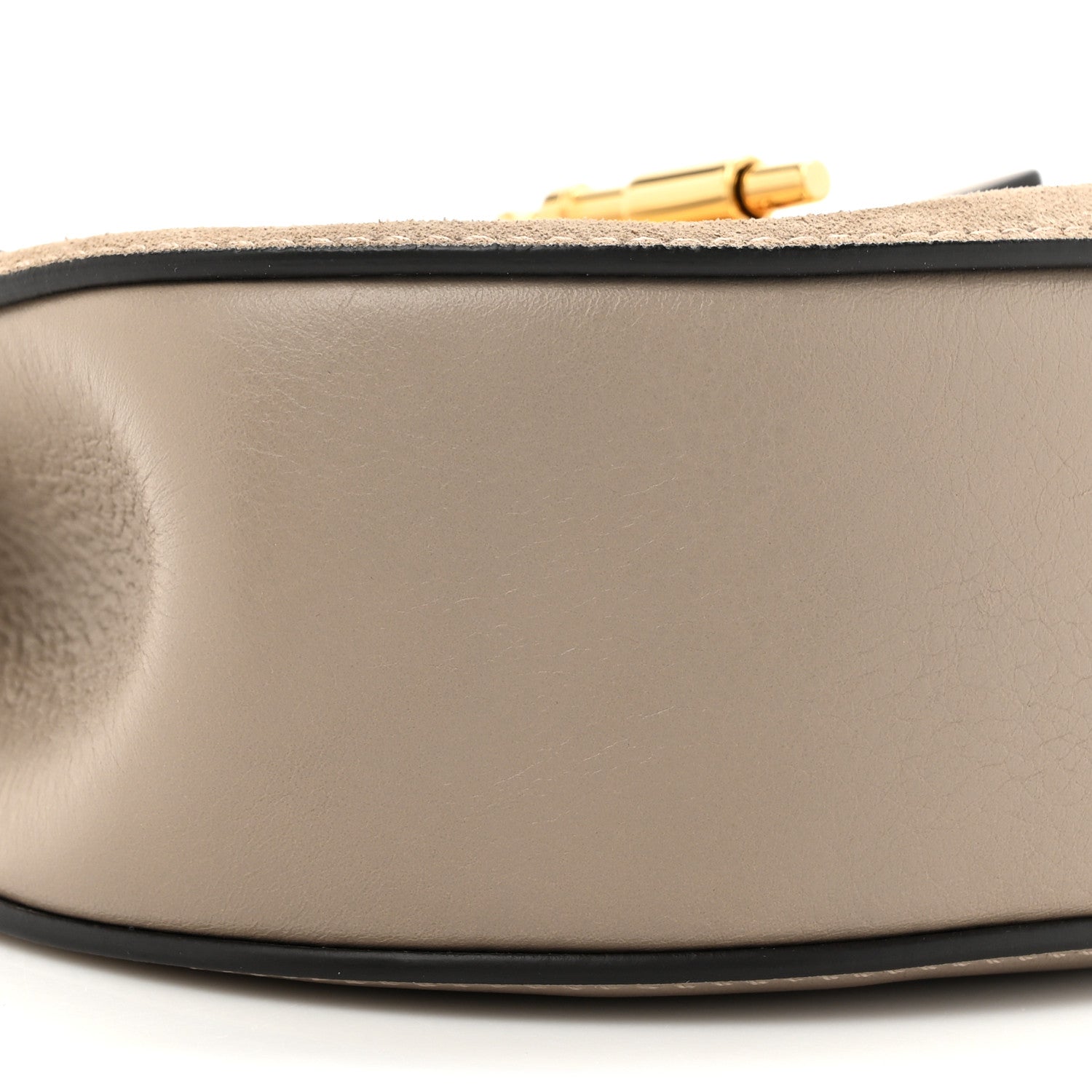 Chloe Suede Smooth Calfskin Mini Drew Shoulder Bag Motty Grey 10 of 10