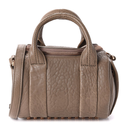 Alexander Wang Pebbled Lambskin Mini Rockie Latte Rose Gold Hardware 2 of 9