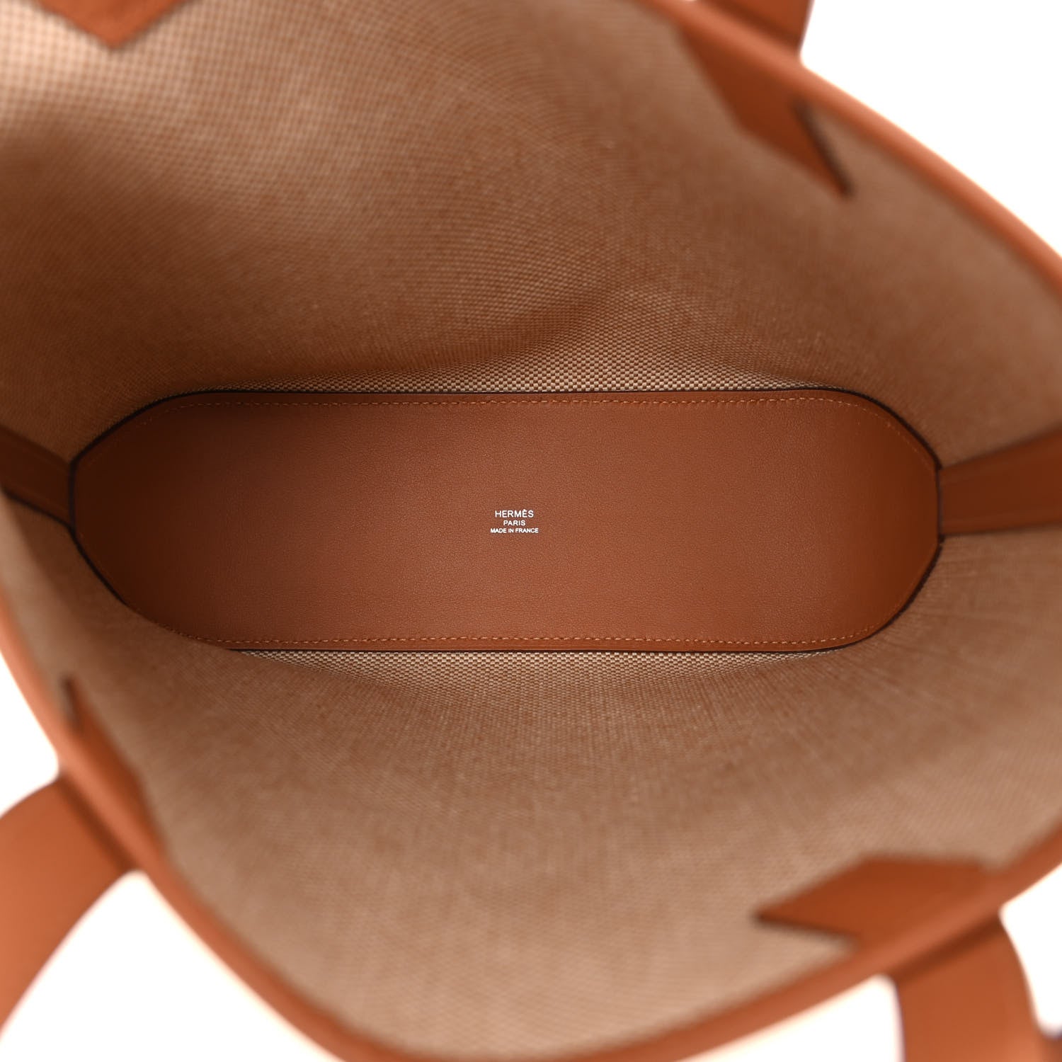 Hermes Swift Toile H Cabas H En Biais 27 Ecru Naturel Gold 5 of 10