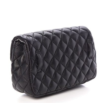 Chanel Calfskin Quilted CC Flap Belt Bag Black 3 of 10