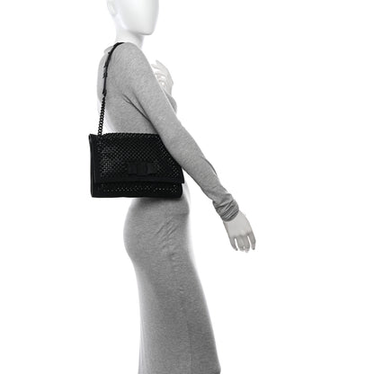 Salvatore Ferragamo Suede Crystal Embellished Small Viva Bow Shoulder Bag Black 2 of 11